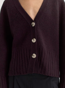 Chaqueta VNECK berenjena