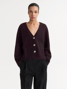 Chaqueta VNECK berenjena