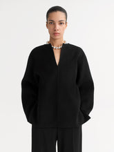 Cargar imagen en el visor de la galería, Top WOVEN negro
