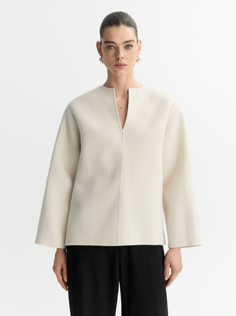 Top WOVEN ivory