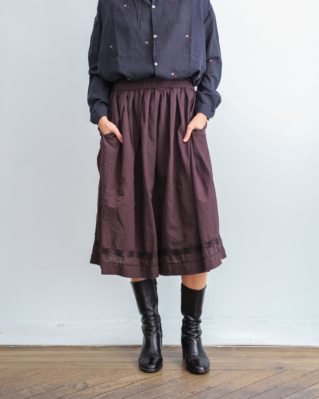Falda GEMMA plum