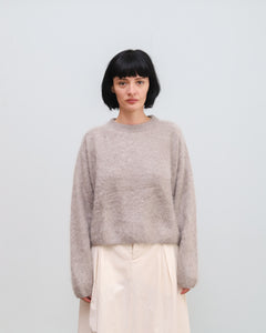 Jersey BRUSH CREW gris topo