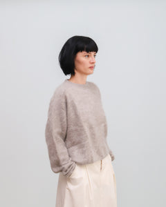 Jersey BRUSH CREW gris topo