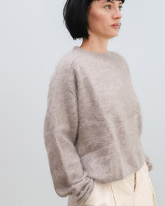 Jersey BRUSH CREW gris topo