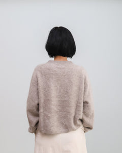 Jersey BRUSH CREW gris topo