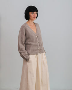 Chaqueta VNECK gris topo