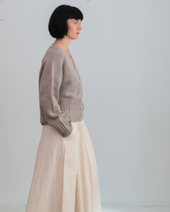 Chaqueta VNECK gris topo