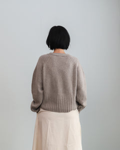 Chaqueta VNECK gris topo