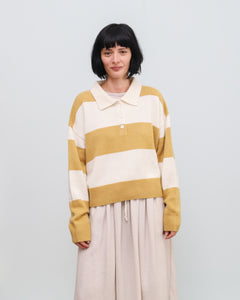 Jersey STRIPED white