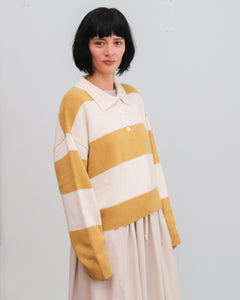 Jersey STRIPED white