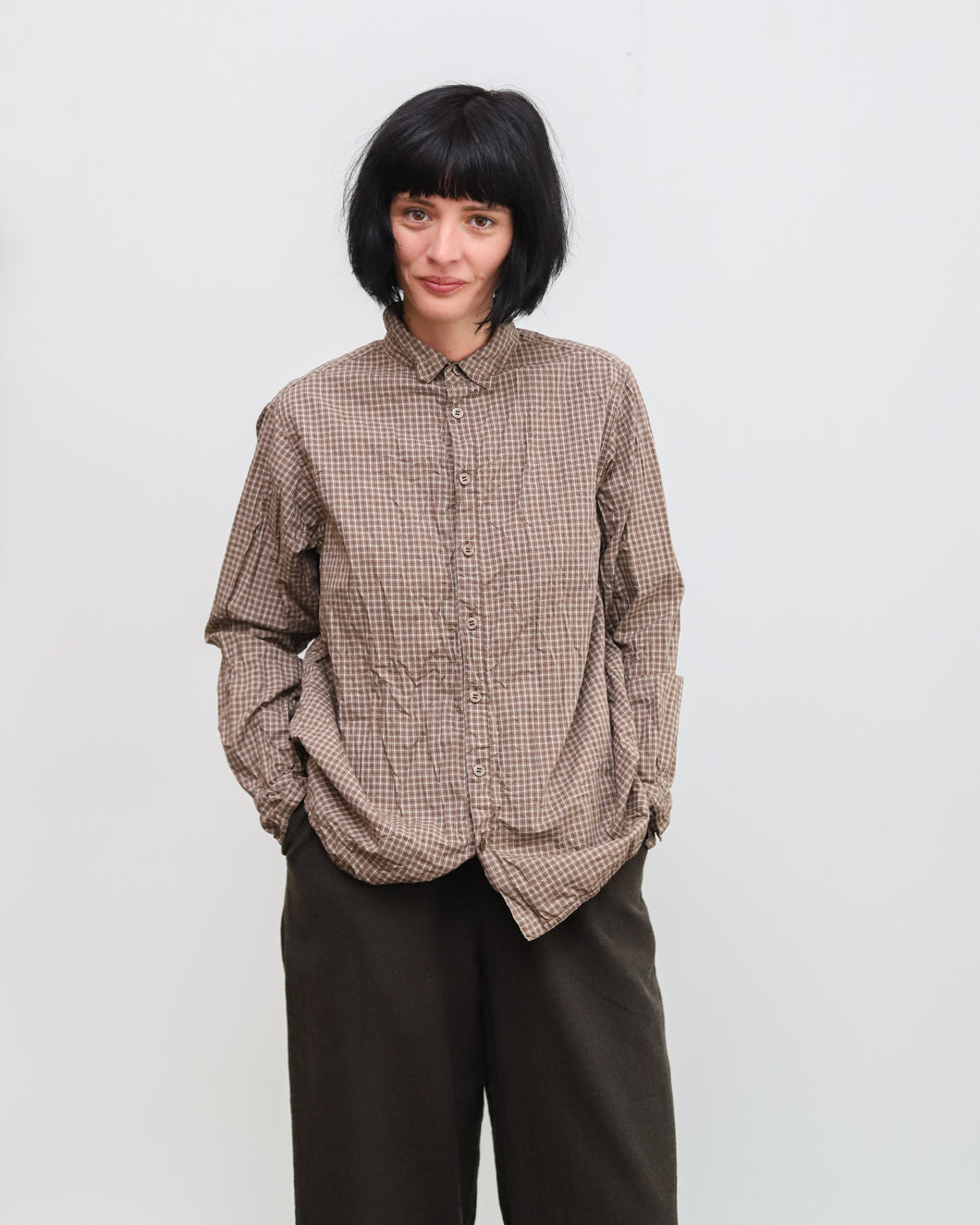 Camisa 6695 marrón