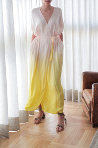 Vestido DIANE palerose/yellow