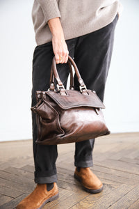 Bolso GLAMOUR FLAP marrón