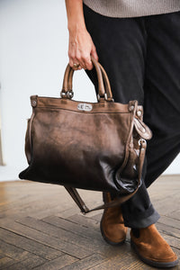 Bolso GLAMOUR beige degradé