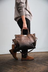 Bolso GLAMOUR beige degradé