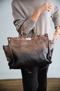 Bolso GLAMOUR beige degradé