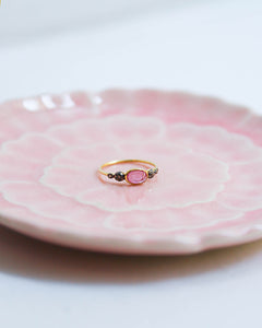 Anillo GWEN zafiro rosa