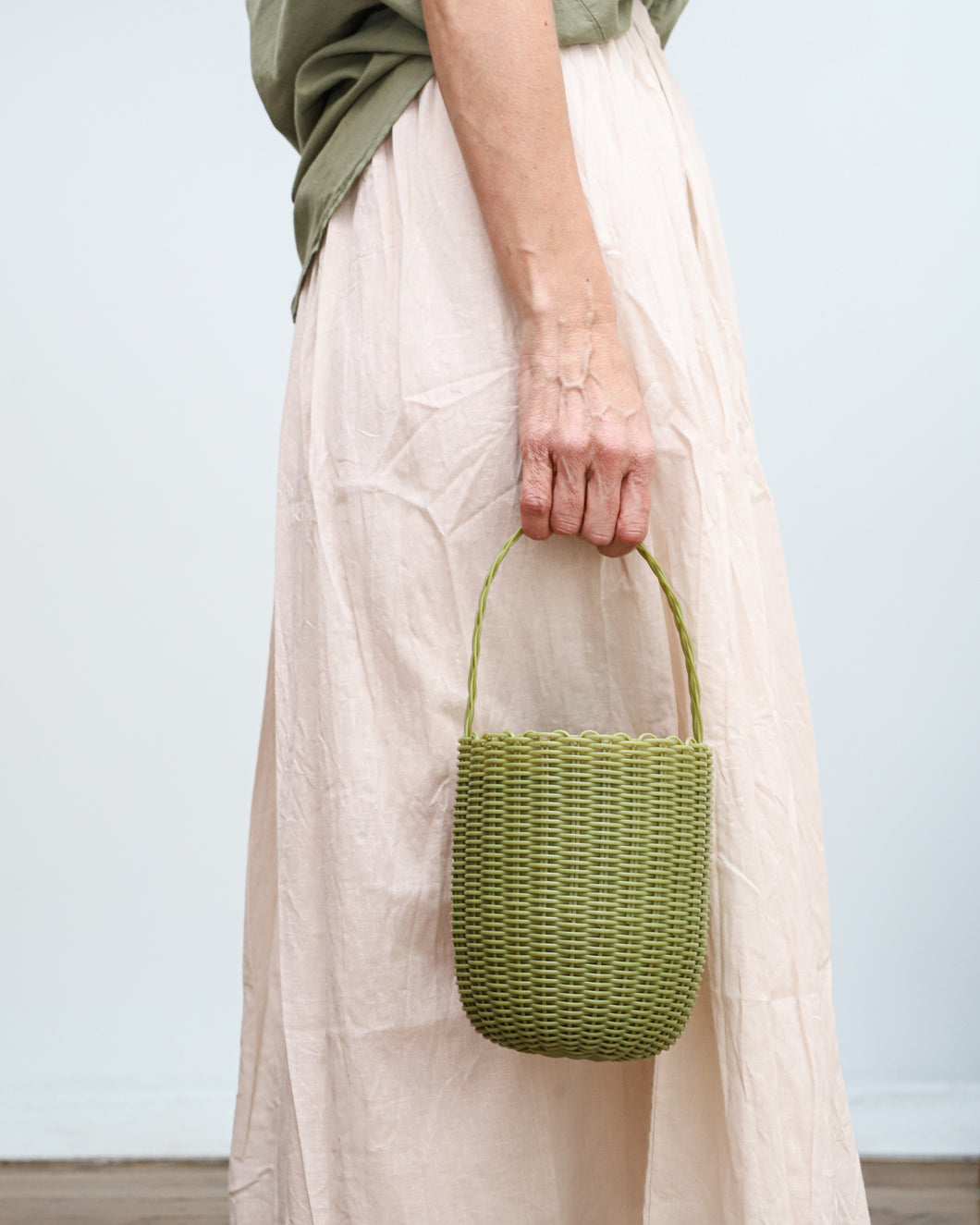 Mini cesto BUCKET verde