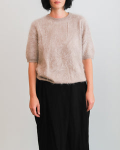 Jersey BRUSHED SHORT gris topo