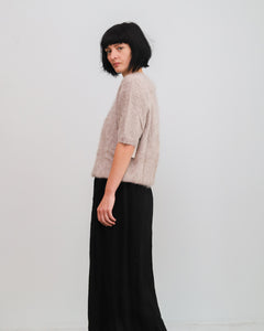 Jersey BRUSHED SHORT gris topo