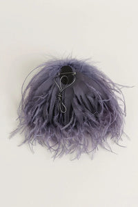 Broche PLUMA malva