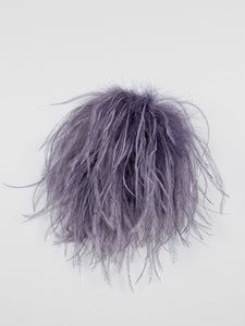 Broche PLUMA malva