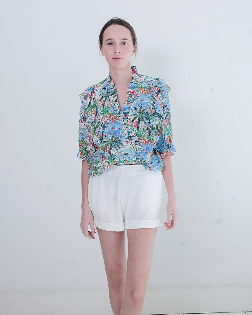 Shorts FPA049 blanco