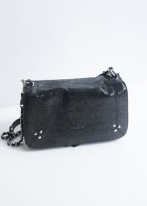 Bolso BOBI lamé negro