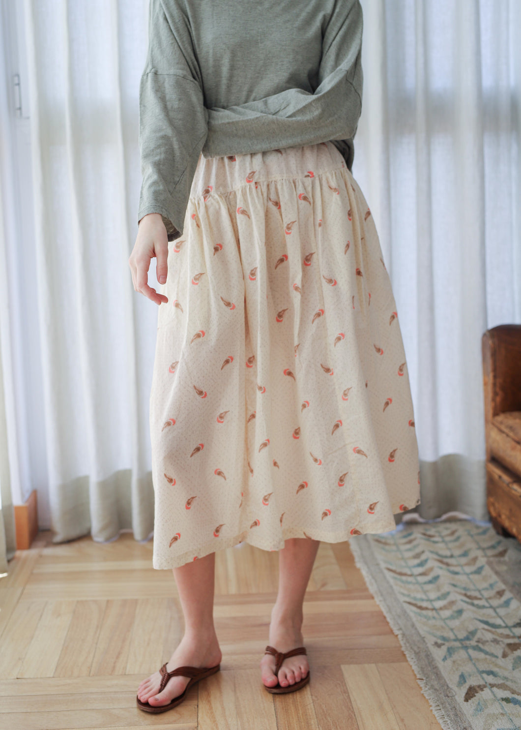 Falda MANTI feather